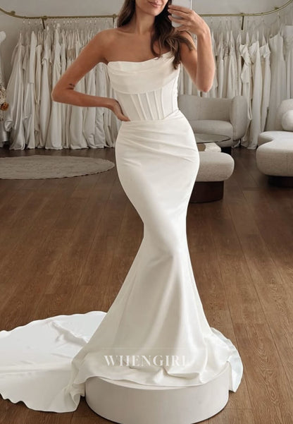 Strapless Corset Mermaid Wedding Dress