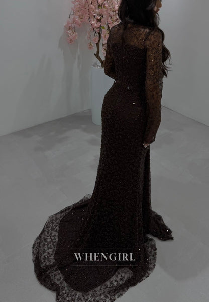 Embellished Gown with Cutout & Overskirt