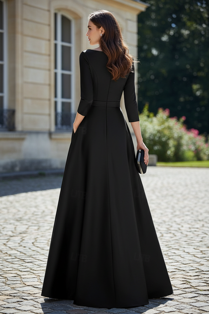 Off-Shoulder Sequin Detail Evening Gown with Overskirt
