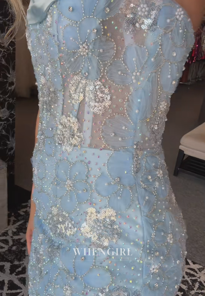 Strapless Beaded Corset Mini Dress with Pleated Trim