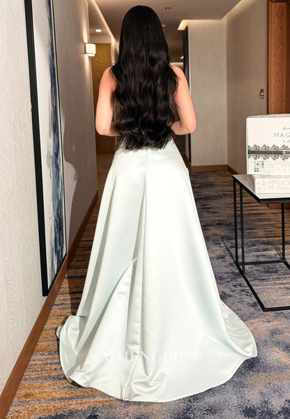 Halter Lace Applique A-Line Evening Gown