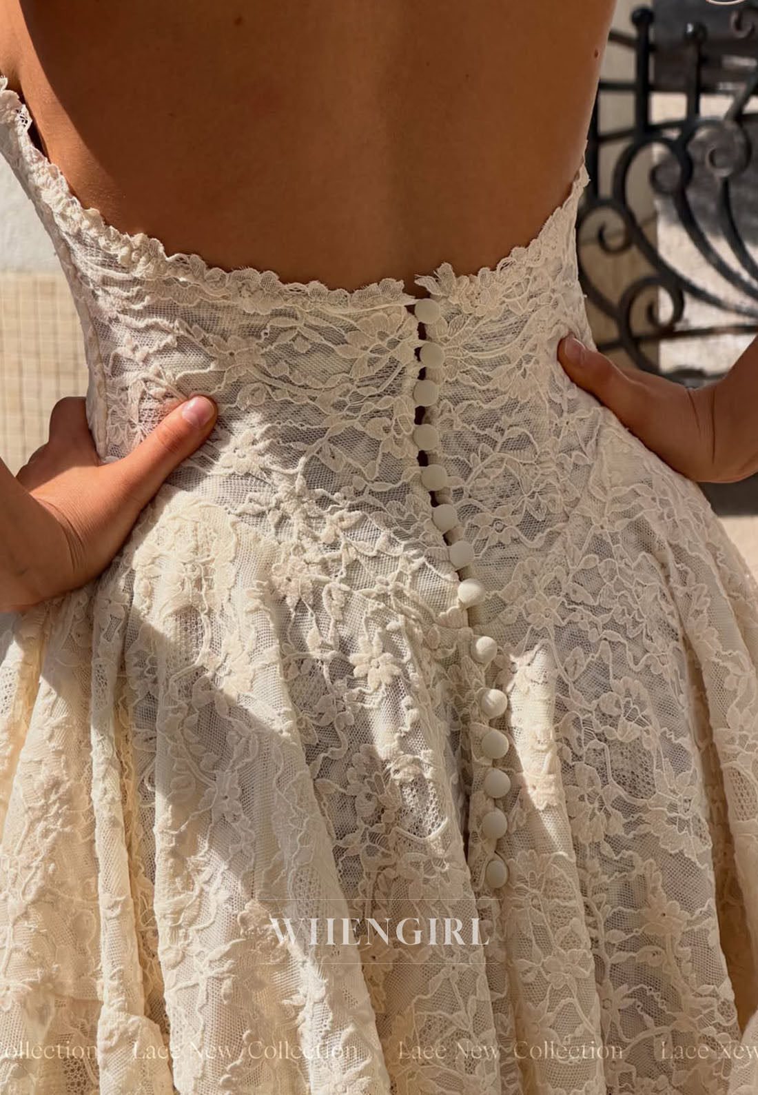 Backless Lace Halter Ruffle Mini Dress