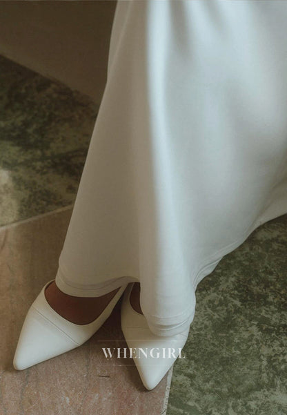 Long Sleeve Wedding Dress with Cape and Pearls