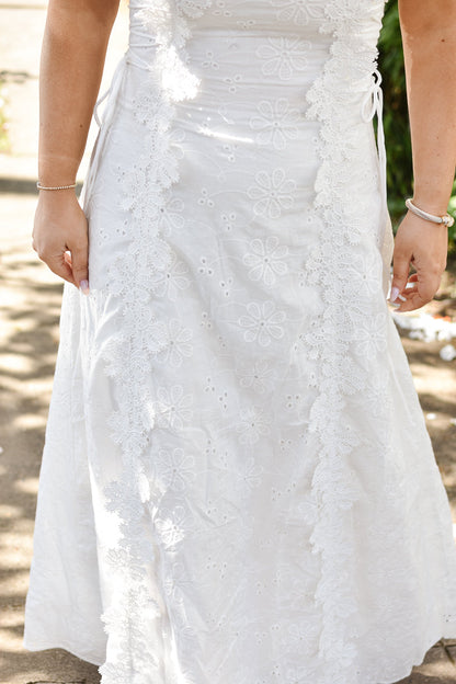 A-Line Floral Sleeveless Maxi Dress