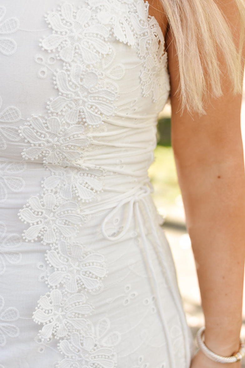 A-Line Floral Sleeveless Maxi Dress