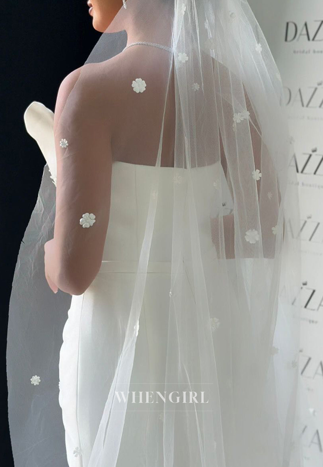 Strapless Beaded Pleated Sleeveless Sweep Train Mermaid Wedding Dress