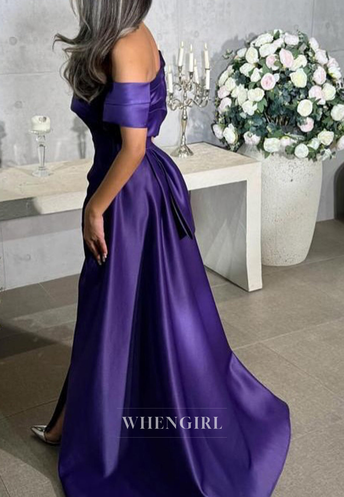 Strapless Satin Pleats Mermaid Long Formal Evening Dress