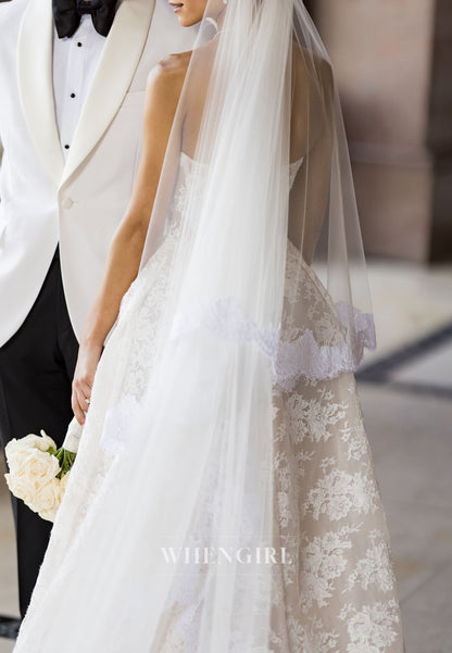 Ball Gown Sweetheart Sleeveless Lace Wedding Dress