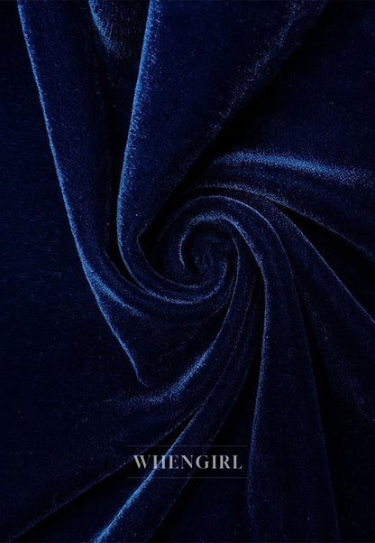 Mermaid V Neck 3/4 Sleeves Back Zipper Mother of the Bride Dress