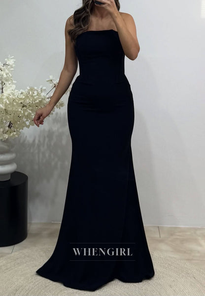 Mermaid Bell Sleeves Bateau Neck Evening Formal Dress with Scarf