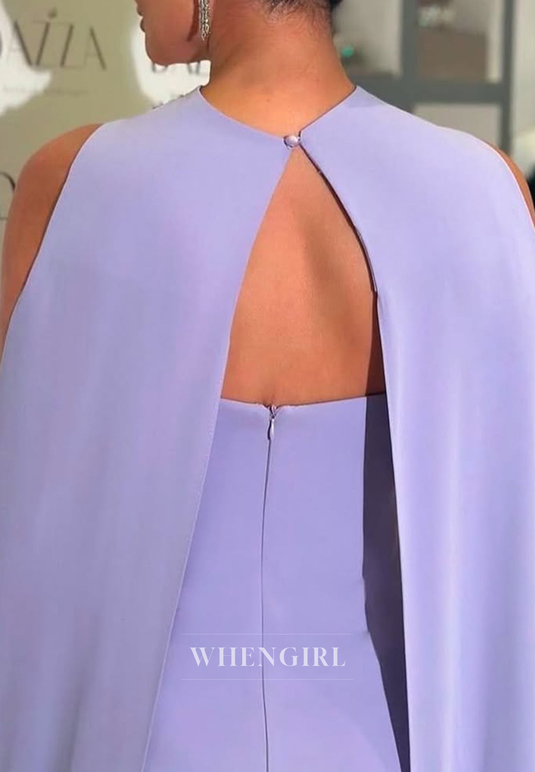 Violet Beaded Strapless Floor Length Sheath Formal Evening Dress