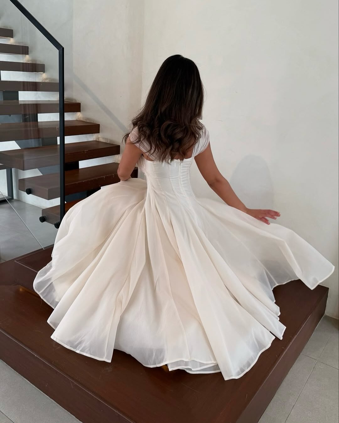 Pale Blush Cap Sleeves Pleated A-Line Sweetheart Long Formal Evening Dress