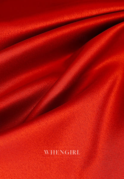 A-Line Off Shoulder Flower Sweep Train Mother of the Bride Dress