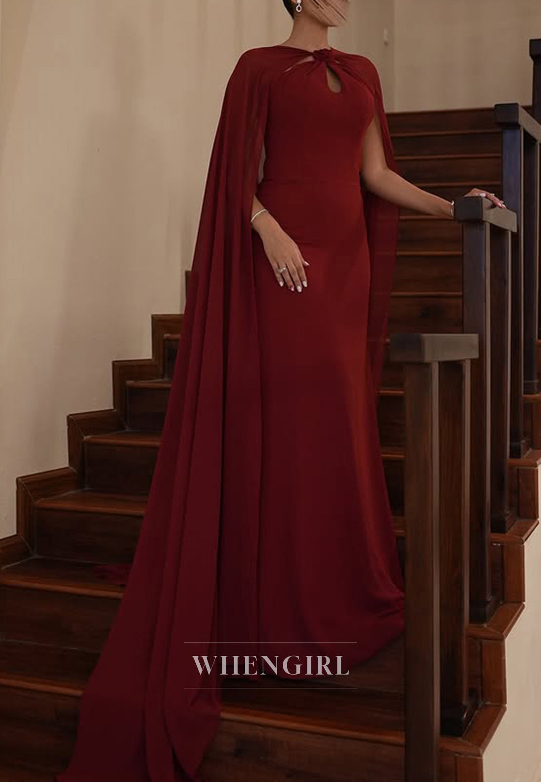 Unique High Neck Black Chiffon Column Long Formal Evening Dress